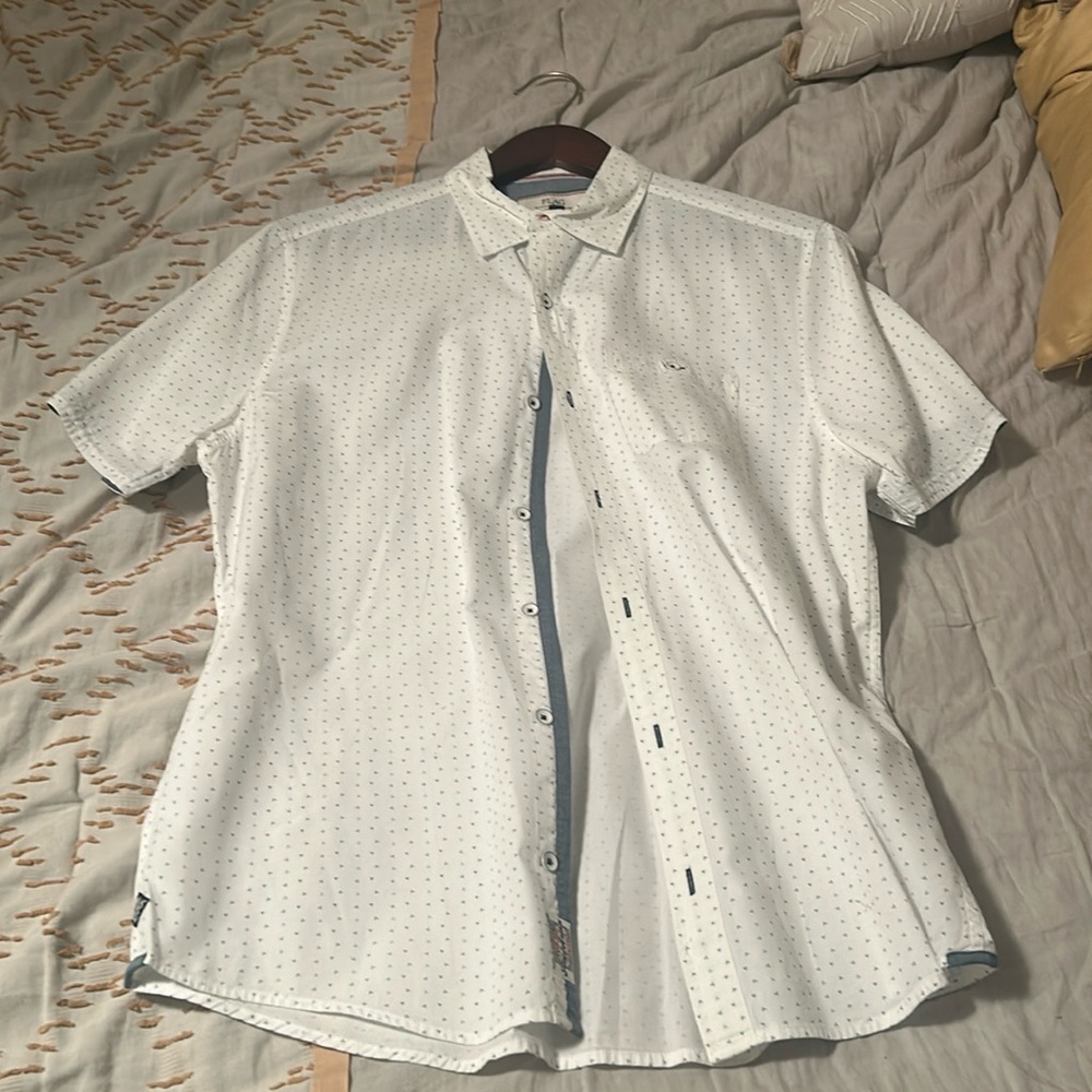 Flag and Anthem button up shirt